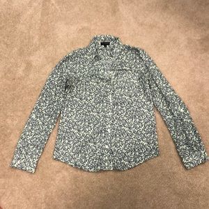 The Limited Button Down Butterfly Blouse